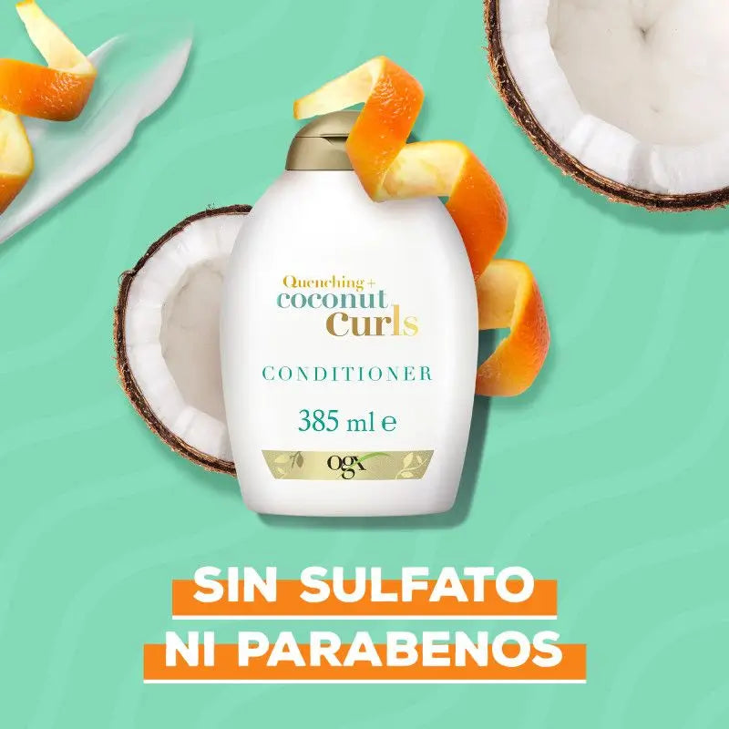 Ogx Balsamo per capelli ricci al cocco, 385 ml