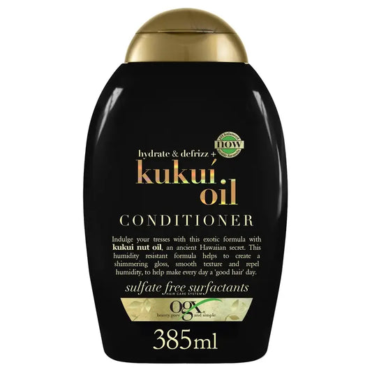 OGX Balsamo anticrespo all'olio di Kukui, 385 ml