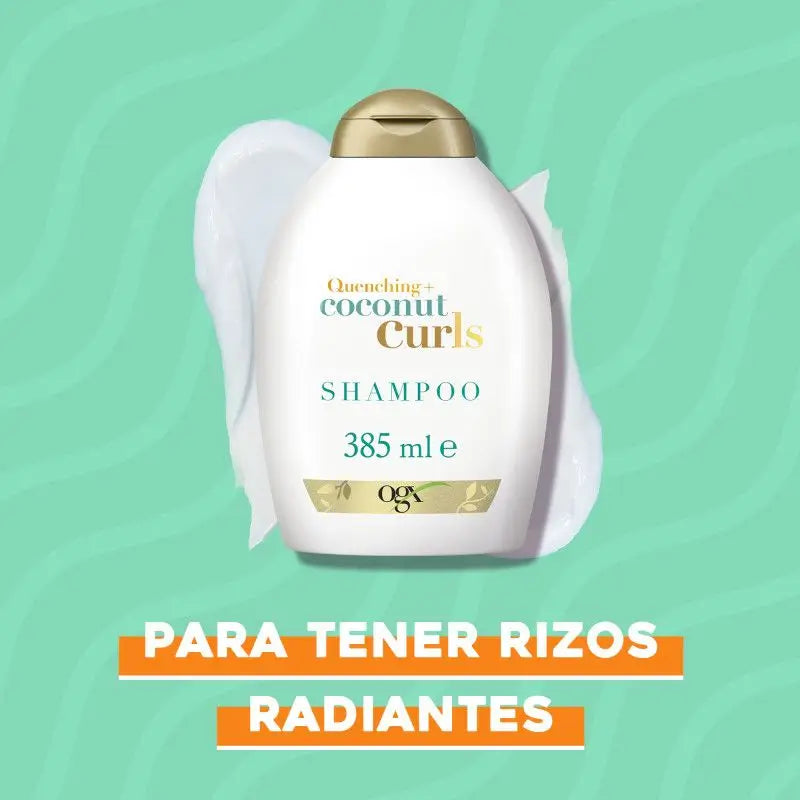 Ogx Shampoo al cocco per capelli ricci, 385 ml