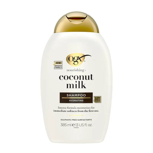 OGX Shampoo al latte di cocco, capelli secchi, 385 ml