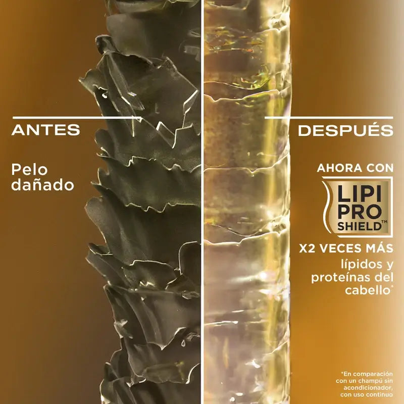 OGX Shampoo alla cheratina brasiliana, liscio e nutriente, per capelli mossi o ricci, lisci e lucenti, 385ml