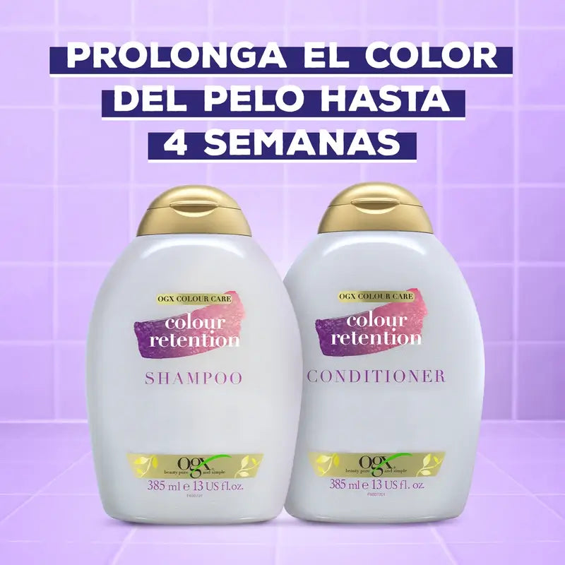Ogx Shampoo per la ritenzione del colore, 385ml