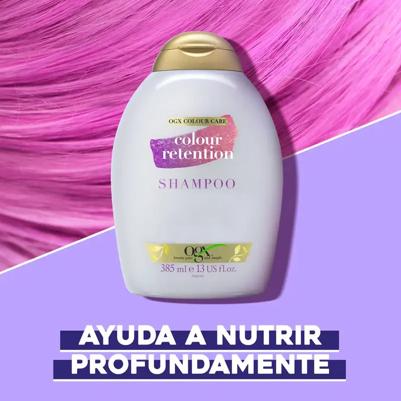 Ogx Shampoo per la ritenzione del colore, 385ml