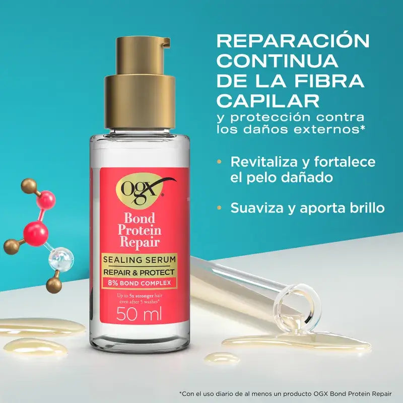 Ogx Bond Repair Sealing Serum, Siero riparatore per capelli, Trattamento per capelli, 50 Ml