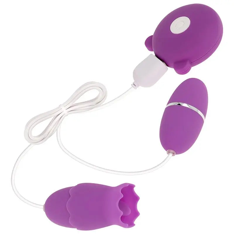 Ohmama Stimolatore doppio 10 modalità di vibrazione