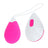 Uovo vibrante Ohmama 10 modalità - Rosa e bianco
