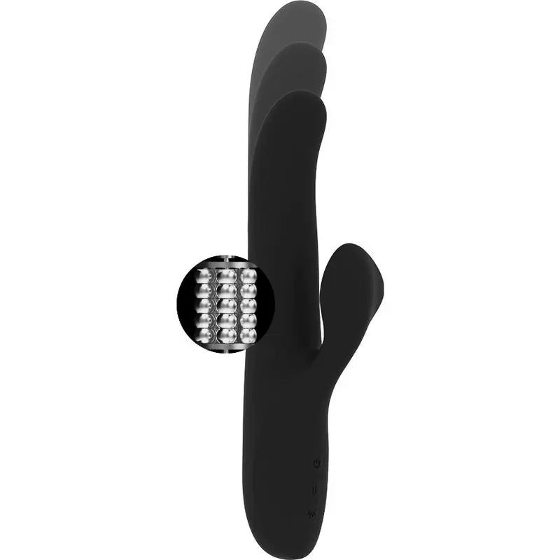 Vibratori Ohmama con funzione di movimento e sfere rotanti - Nero