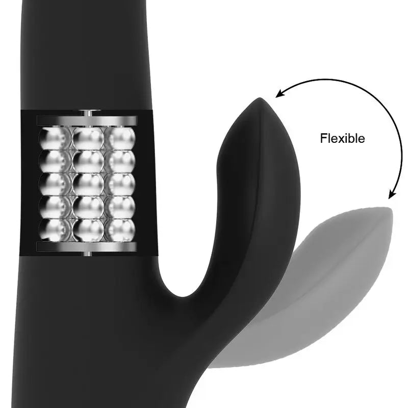 Vibratori Ohmama con funzione di movimento e sfere rotanti - Nero