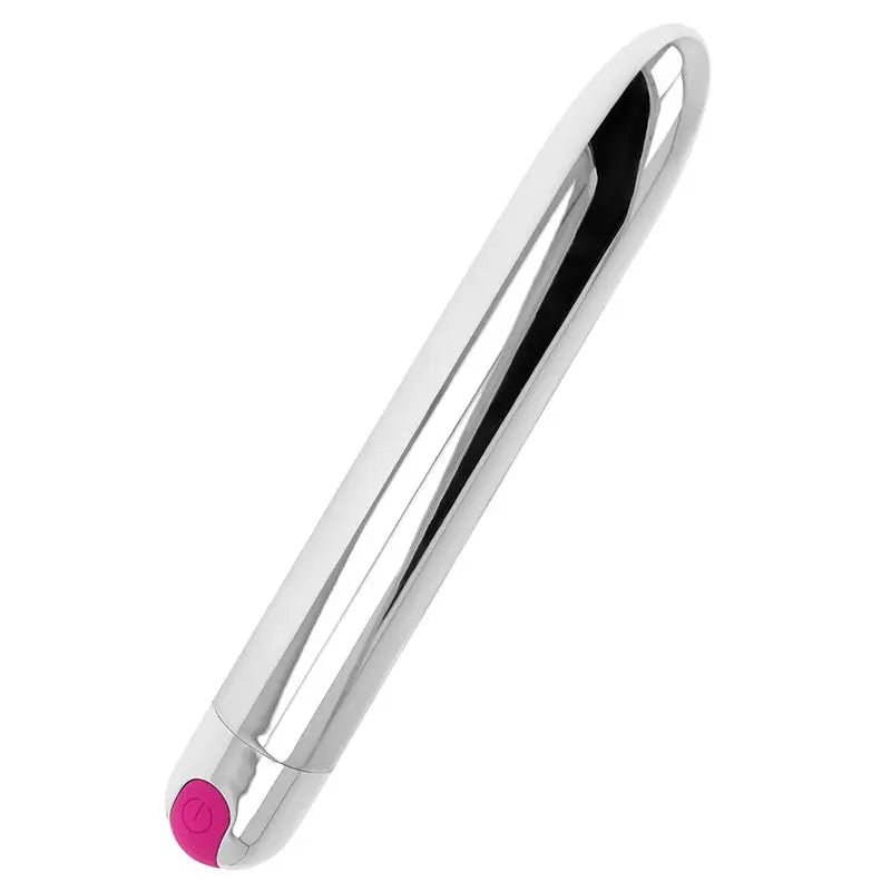 Ohmama Vibratori Ricaricabile Argento Vibratore 10 Modalità 18,5 Cm