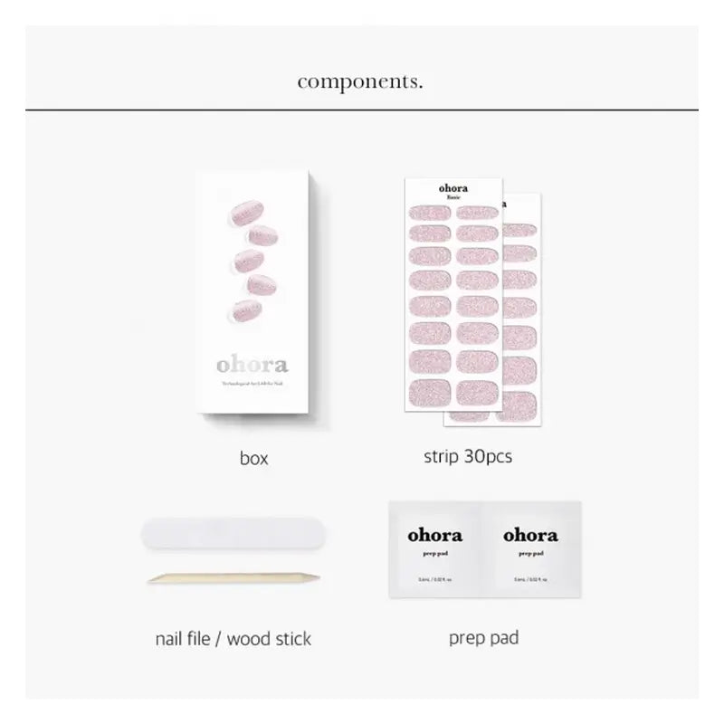 Ohora Gel Nails - Hype Pink, 30 unità