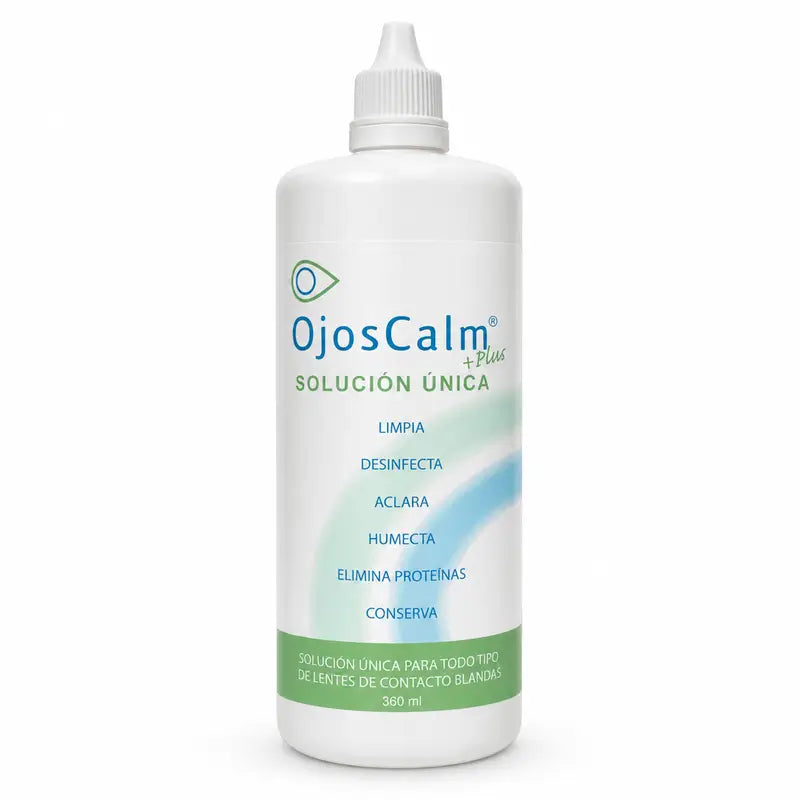 Ojoscalm  Soluzione unica per lenti a contatto, 360 ml
