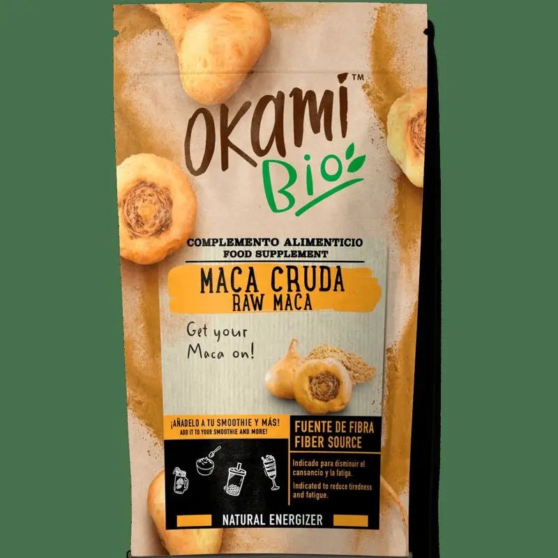 Okami Bio Maca Polvere di Maca Cruda 200Gr. Bio Sg Vegan