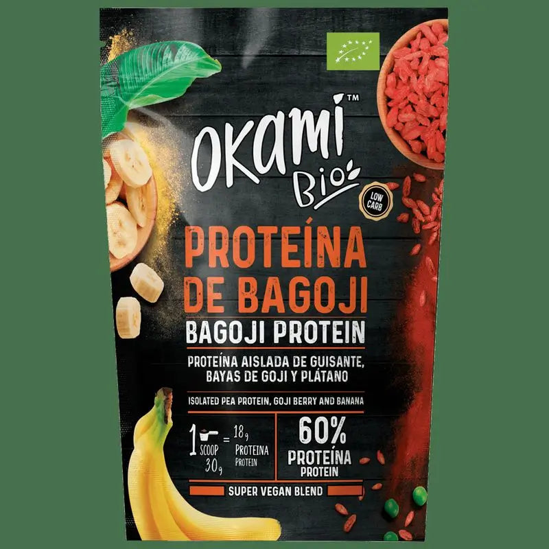 Okami Bio Proteine del Pisello-Banana-Goji 500G Bio Sg Vegan