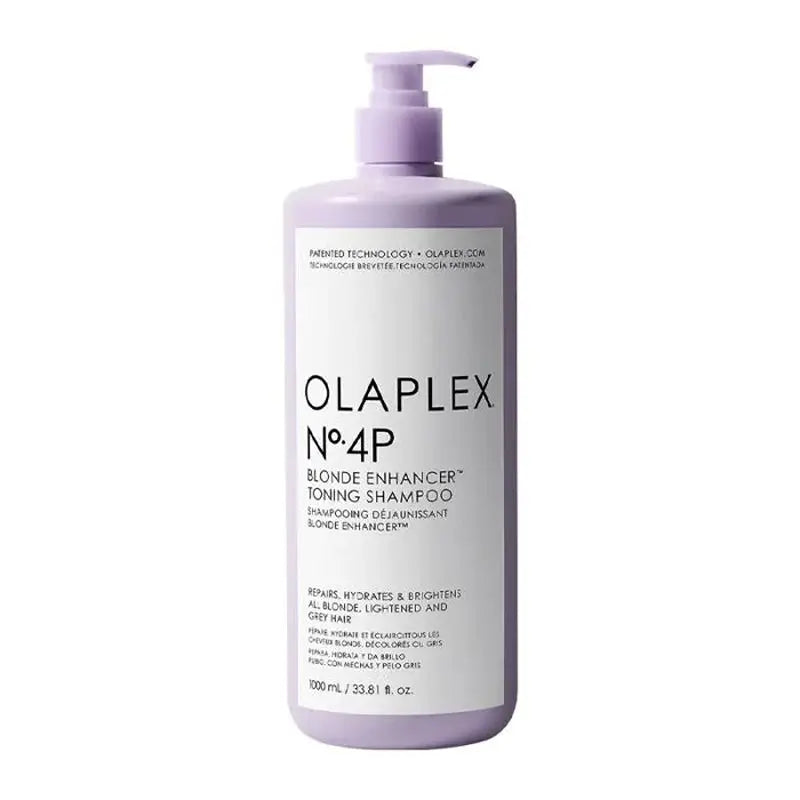 Olaplex Nº4 Shampoo tonificante per capelli biondi e grigi, 1000 ml