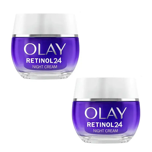 Olay Retinol 24 Crema notte, confezione da 2 x 50 ml