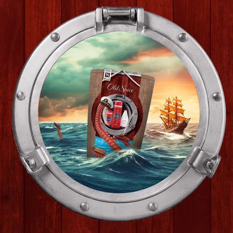 Set regalo Old Spice Captain Barrel con gel doccia