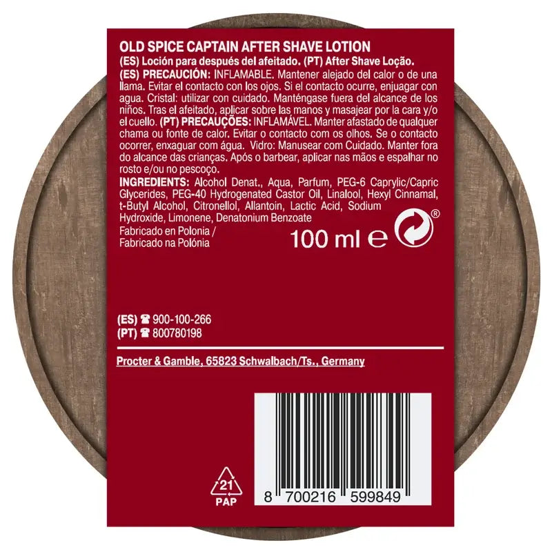 Set regalo Old Spice Captain Barrel con gel doccia