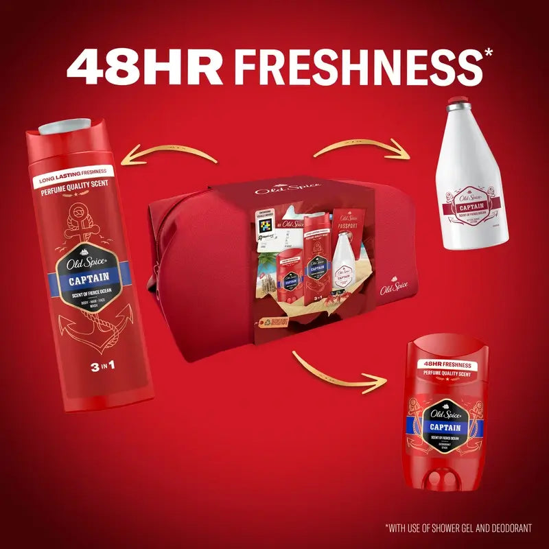 Set regalo Old Spice Captain Traveller con gel doccia