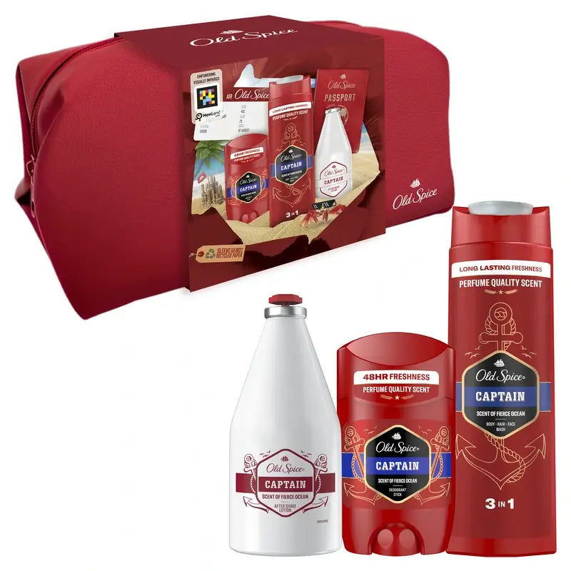 Set regalo Old Spice Captain Traveller con gel doccia