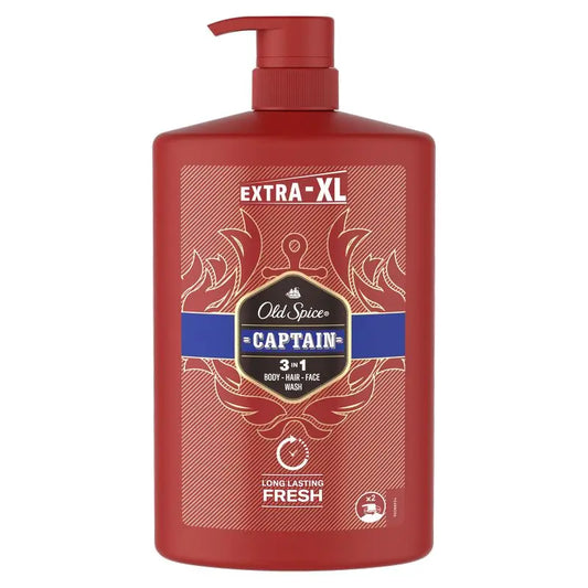 Gel doccia e shampoo Old Spice Captain 1000Ml