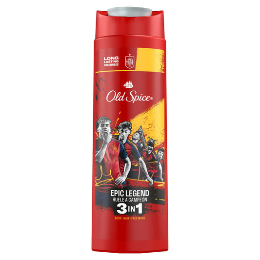Old Spice Gel doccia 3 in 1 Old Spice, edizione limitata “Selección Española”, 400 ml