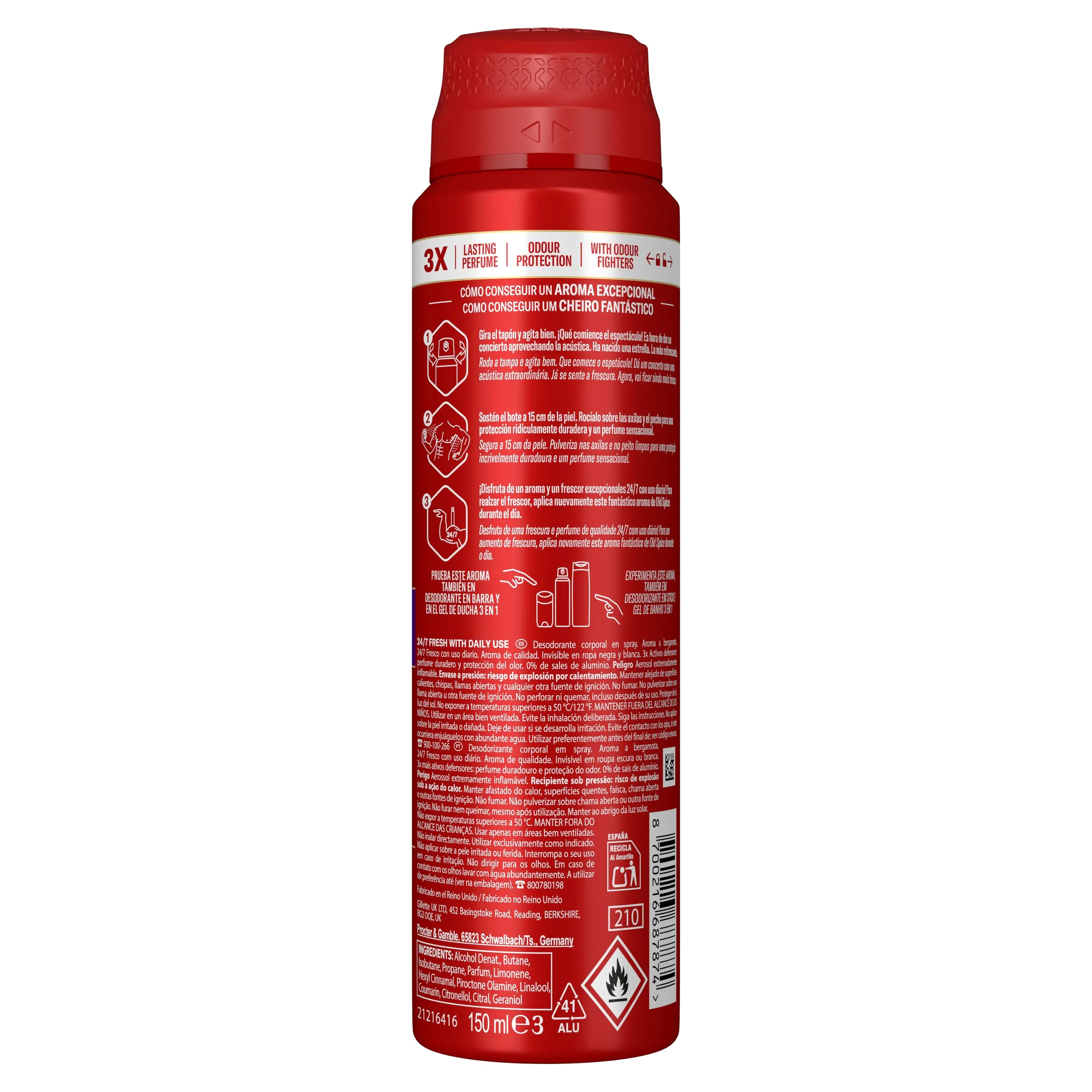 Old Spice Old Spice Rockstar Deodorante spray, 150 ml