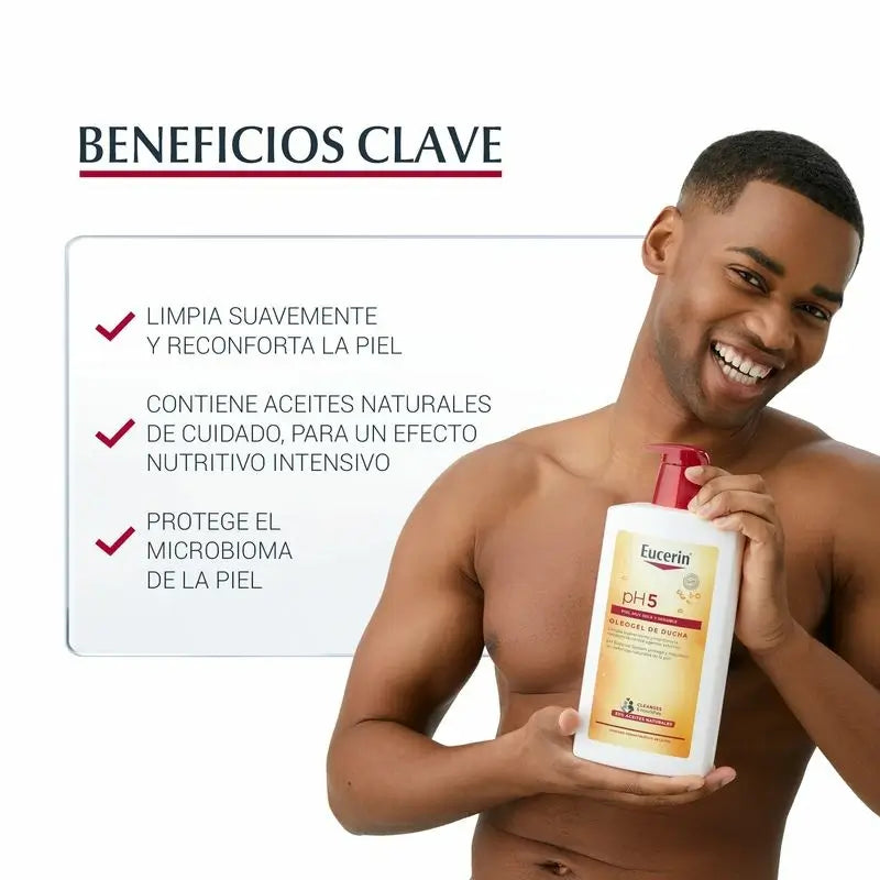 Eucerin Ph5 Olio Doccia Gel Doccia, 1000 ml