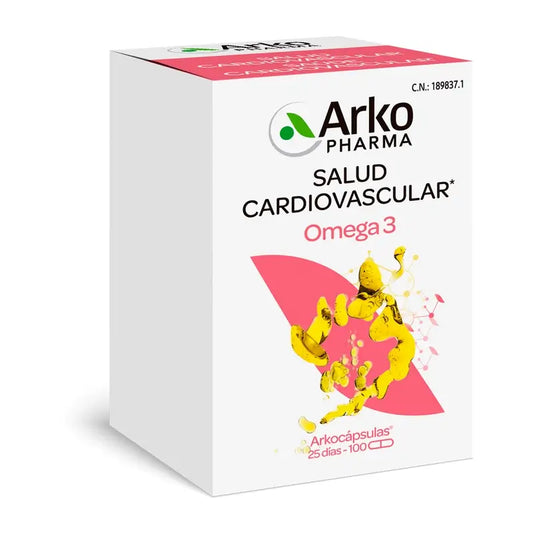 Arkopharma Arkocápsulas Omega 3, 100 capsule