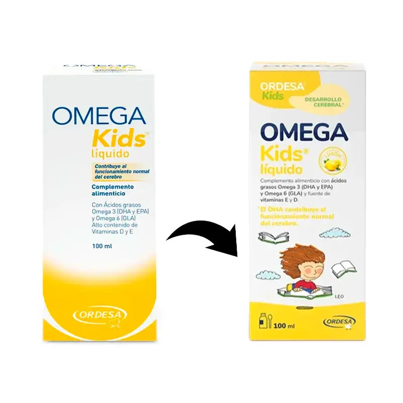 Omegakids Emulsione aromatizzata al limone, 100 ml