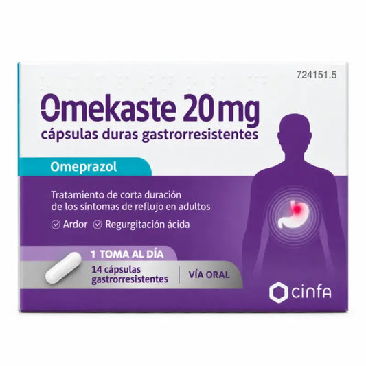 Omekaste 20 mg Blister, 14 capsule gastroresistenti
