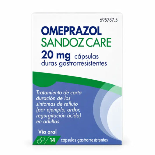 Omeprazolo Sandoz Care Efg 20 mg, 14 capsule gastroresistenti