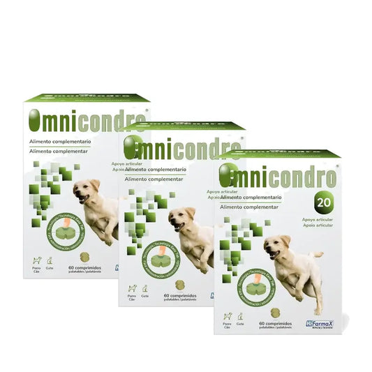 Omnicondro 20 Condroprotettore per cani, confezione 3 x 60 compresse