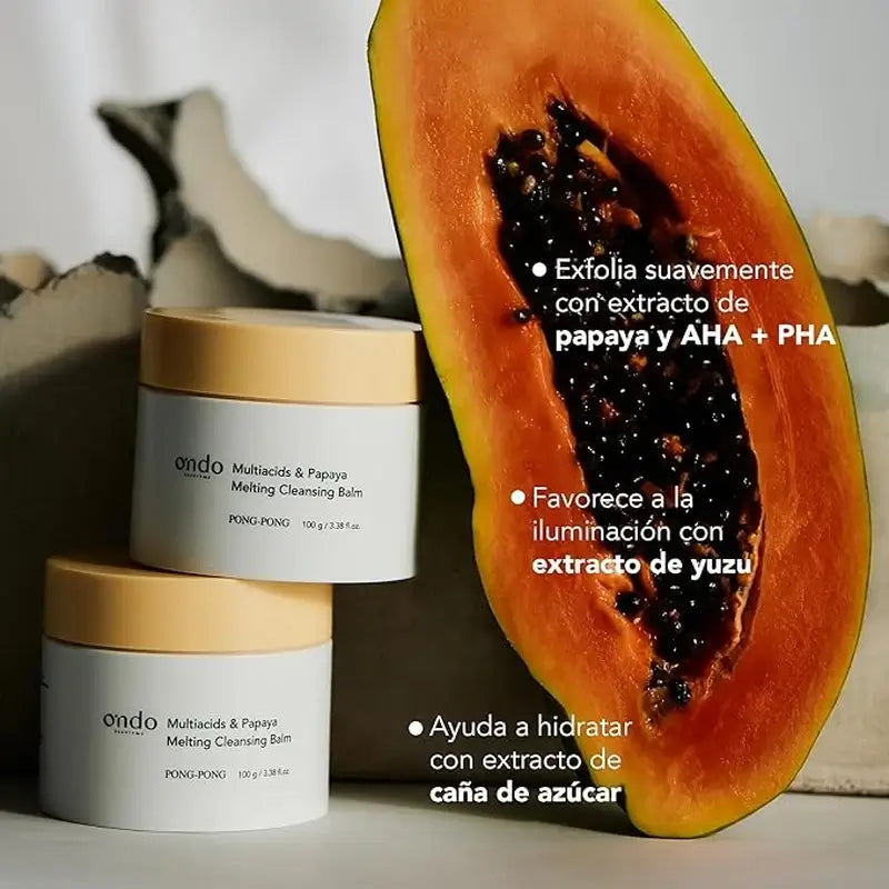 Ondo Beauty 36.5 Balsamo detergente multiacidi e papaya, 100 gr