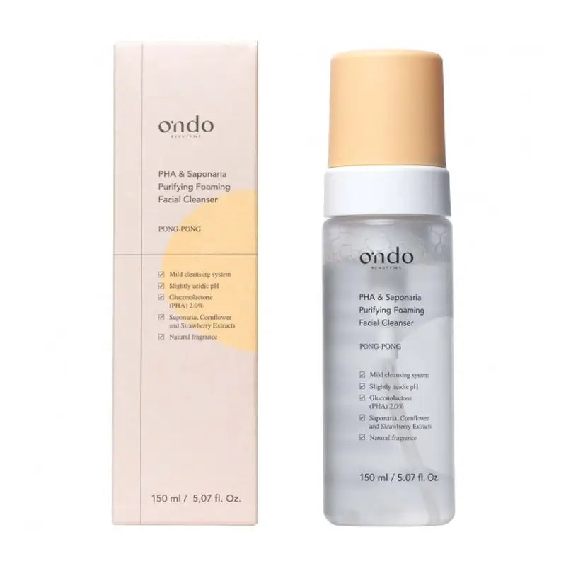 Ondo Beauty 36.5 Pha & Saponaria Detergente schiumogeno purificante , 150 ml