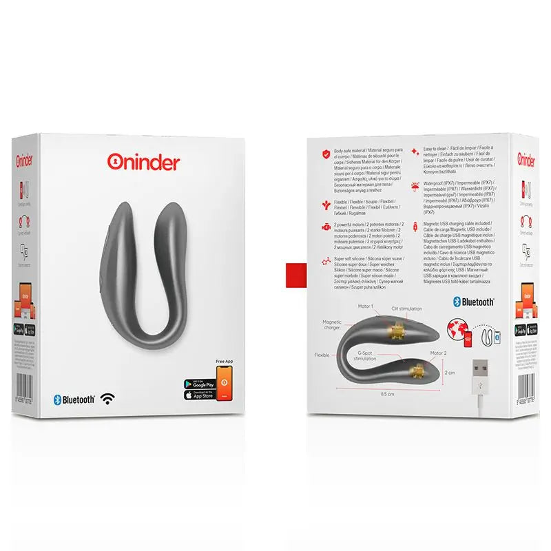 Stimolatore del punto G e del clitoride Oninder nero - App gratuita