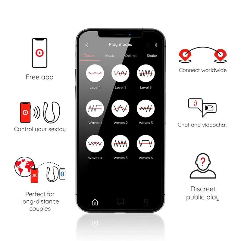 Uovo vibrante nero Oninder - App gratuita