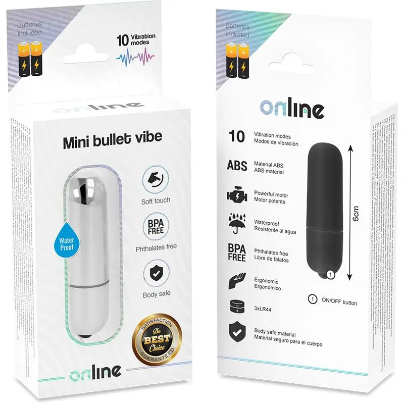 Mini proiettile vibrante online - Argento