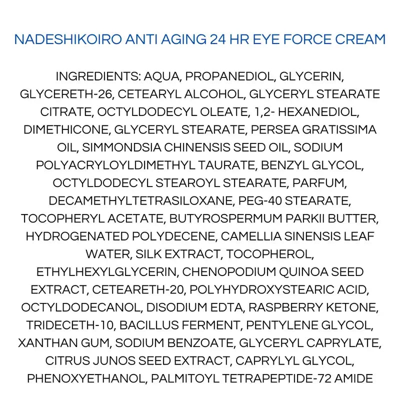 Onshindo Osaka Nadeshikoiro 24H Crema Occhi Anti-Età, 20 ml