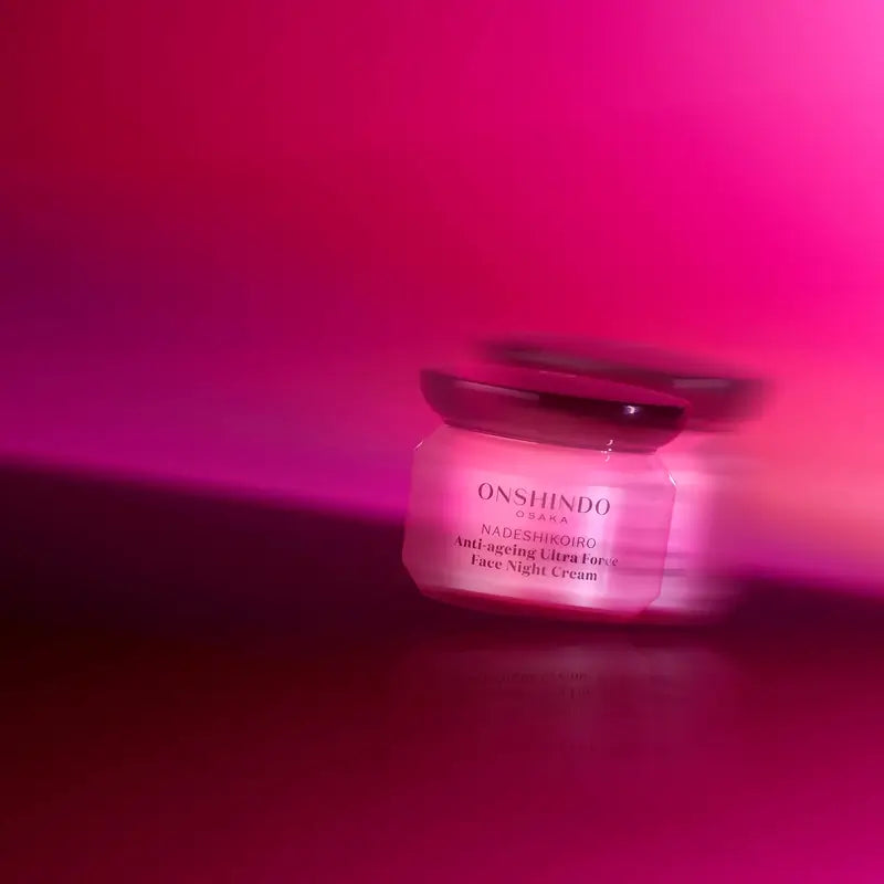 Onshindo Osaka Nadeshikoiro Crema notte anti-età per pelli secche, 50 ml
