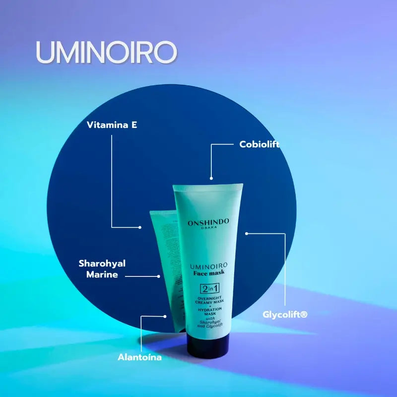 Onshindo Osaka Uminoiro Maschera viso idratante, 75 ml