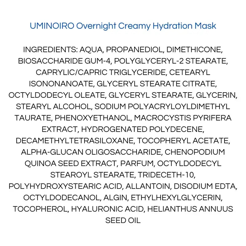 Onshindo Osaka Uminoiro Maschera viso idratante, 75 ml