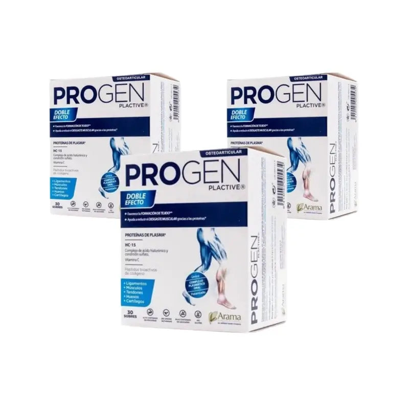 Opko Progen Plactive Proteine del plasma a doppio effetto Confezione 3 x 30 bustine