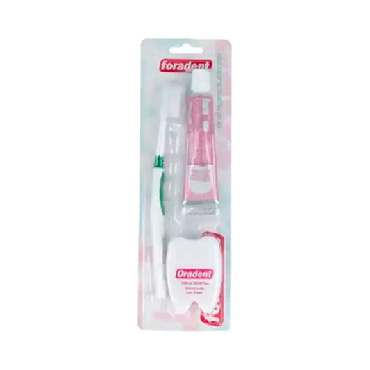 Oradent Plus Spazzolino + Filo interdentale + Dentifricio