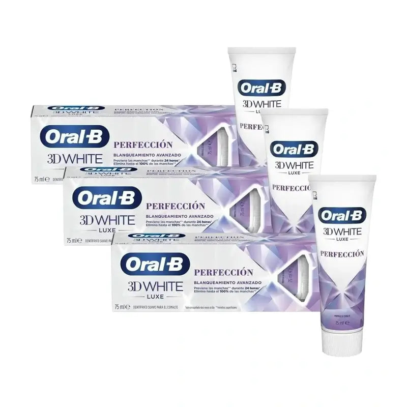 Dentifricio sbiancante Oral-B 3Dwhite Luxe Perfection 3X75 Ml