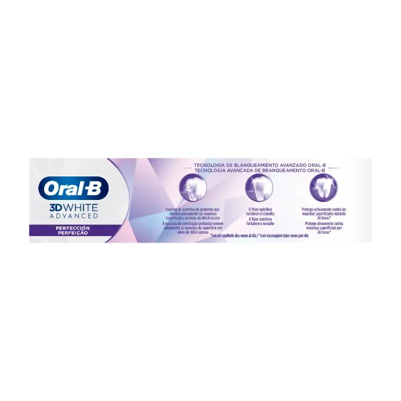 Dentifricio Oral-B 3D White Advanced Perfection , 2x75 ml