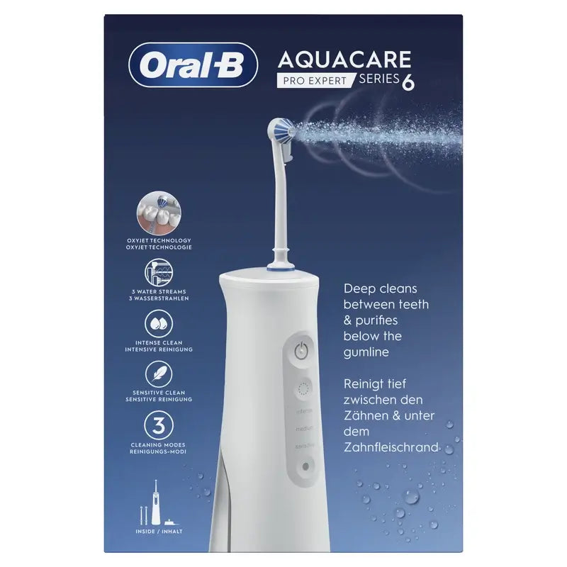 Irrigatore Oral-B Braun Aquacare 6 con tecnologia Oxyjet