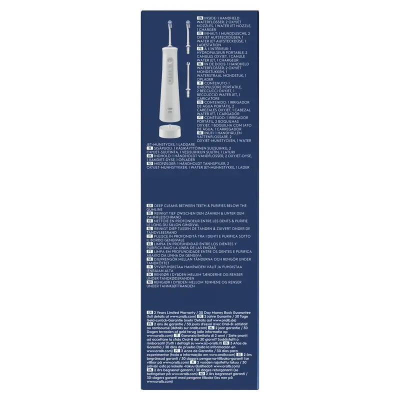 Irrigatore Oral-B Braun Aquacare 6 con tecnologia Oxyjet