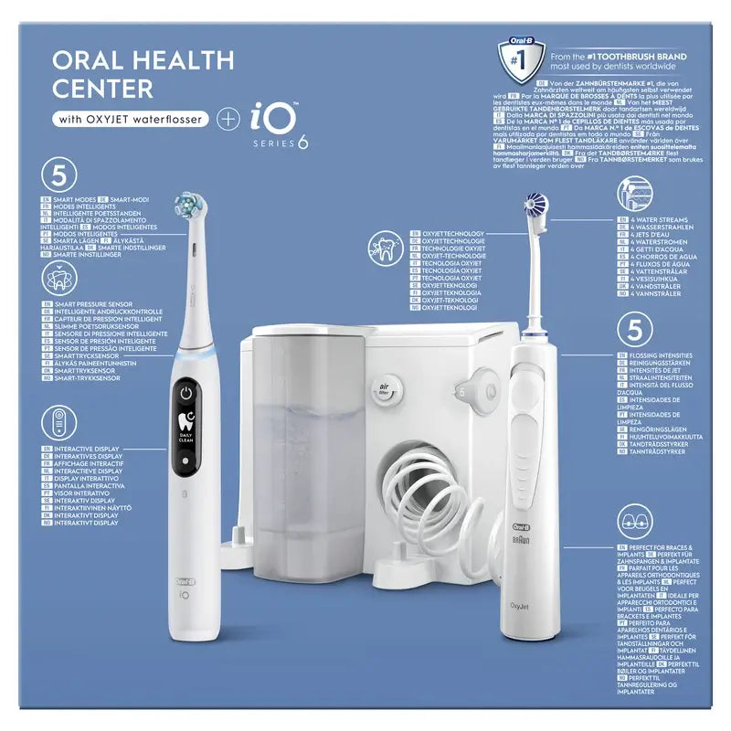 Oral-B Braun Centro odontoiatrico con irrigatore e spazzolino elettrico Oral-B Io6