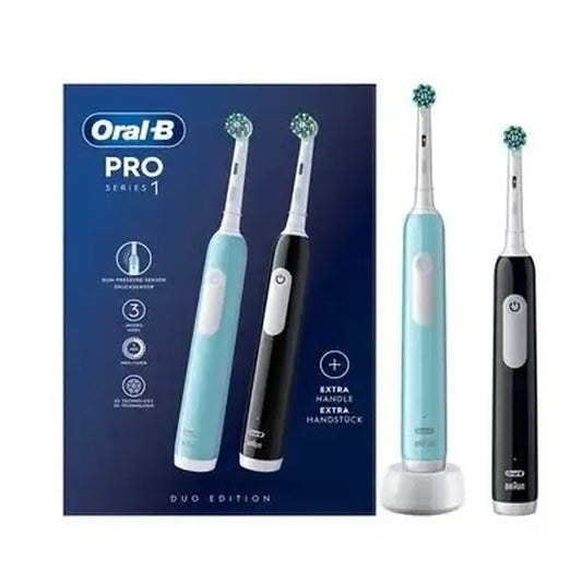 Oral-B Braun Cep. Elettrico Duplo Pro 1 confezione Nero + Blu