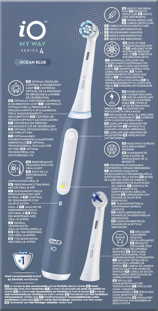 Oral-B Braun Braun iO4 My Way Spazzolino elettrico blu